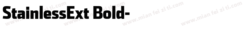 StainlessExt Bold字体转换